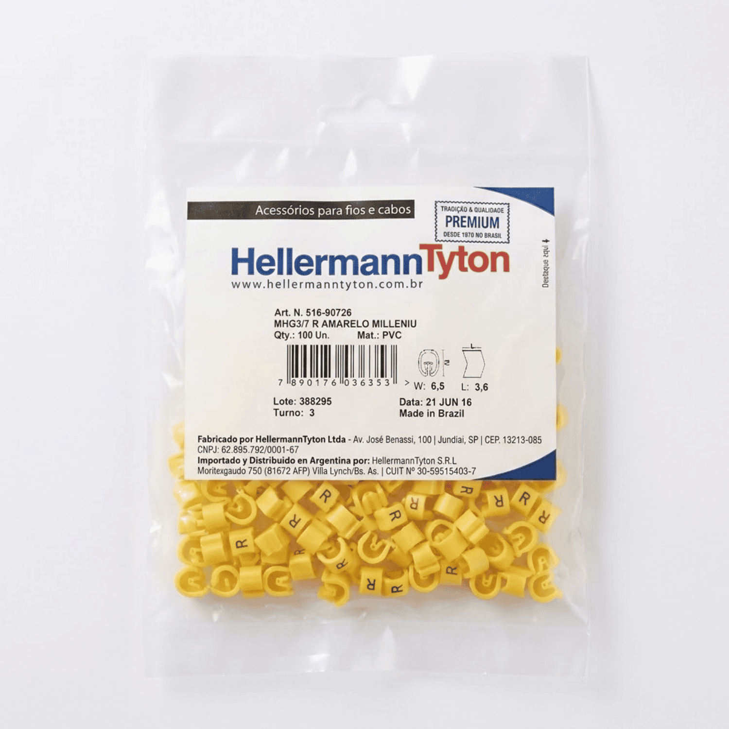 Anilha amarelo R hellermann