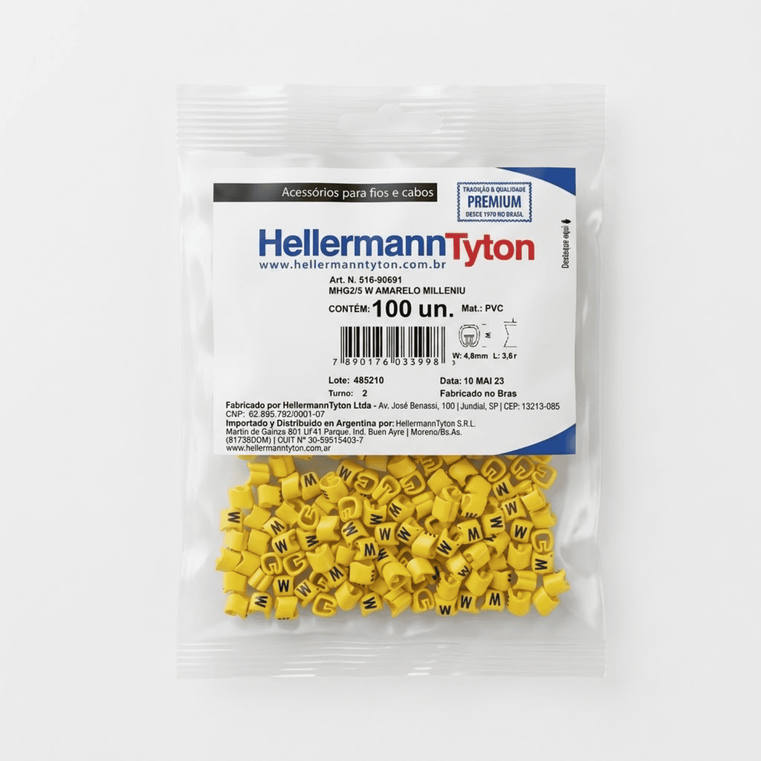 Anilha amarelo W2 hellermann