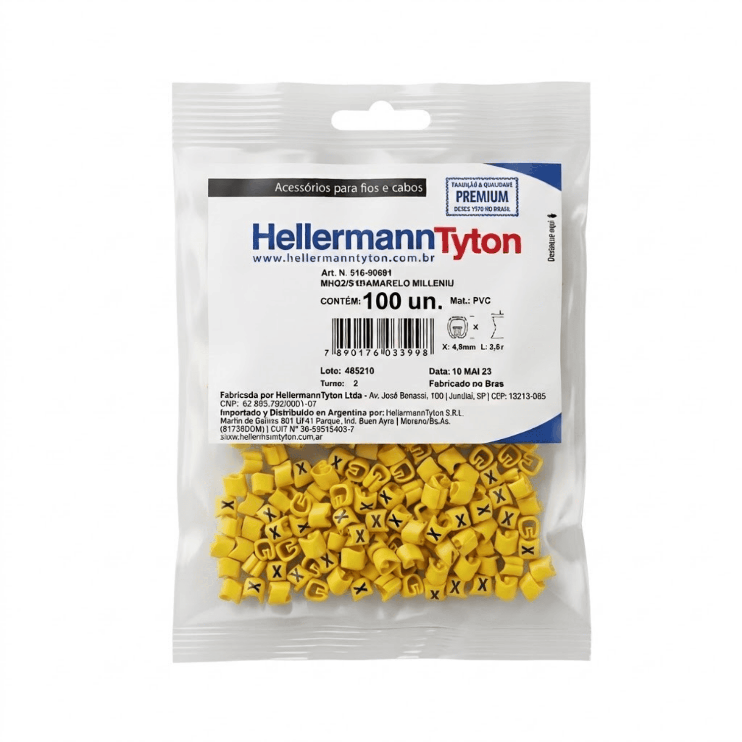 Anilha amarelo X2 hellermann
