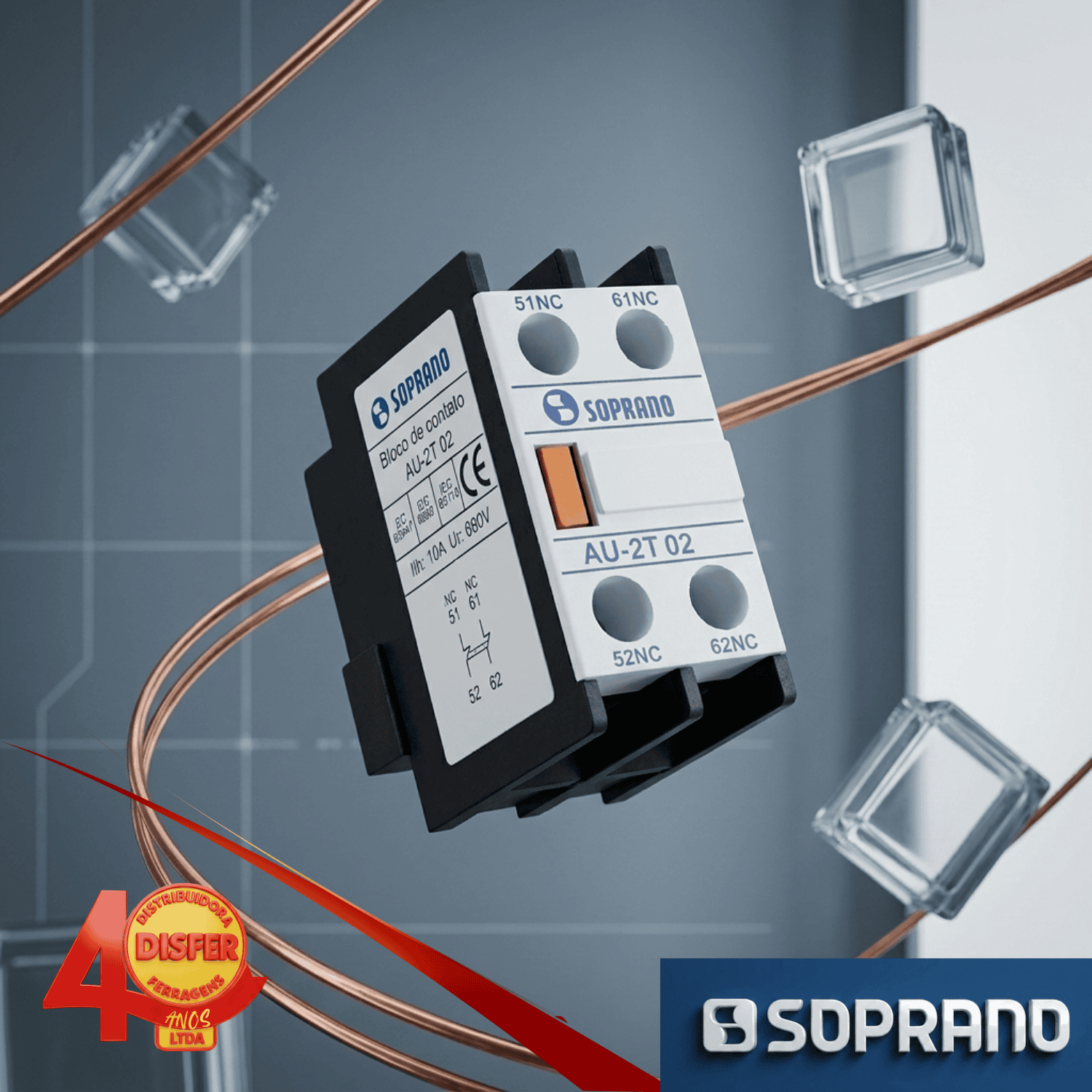 Bloco de contato Soprano AU2T02-