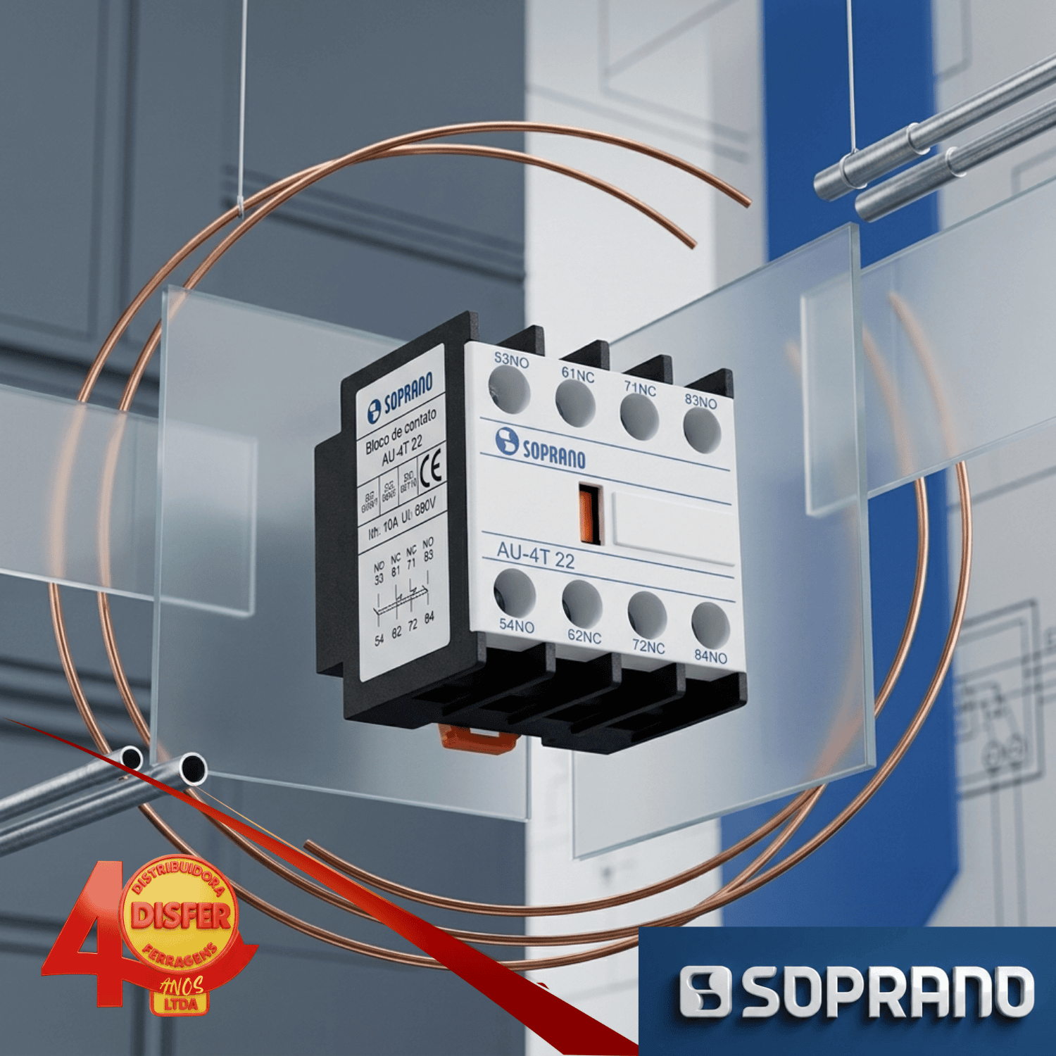 Bloco de contato Soprano AU4T22-