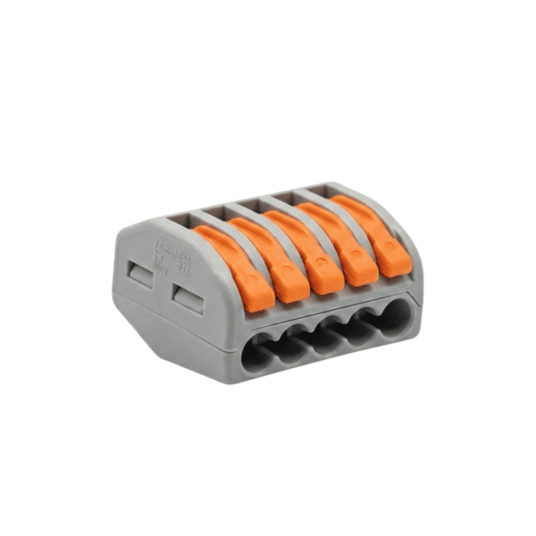 Conector de Emenda Derivação 5 vias 0,5-4mm² 32A Cinza – Soprano
