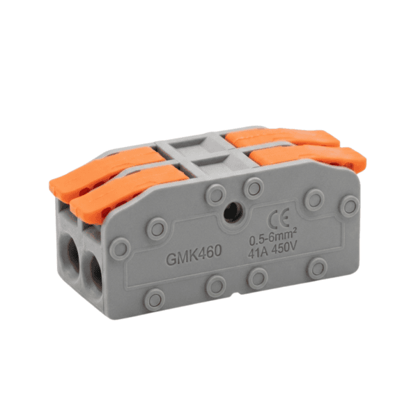 Conector de Emenda em Linha 2 vias 0,5-6mm² 41A Cinza – Soprano