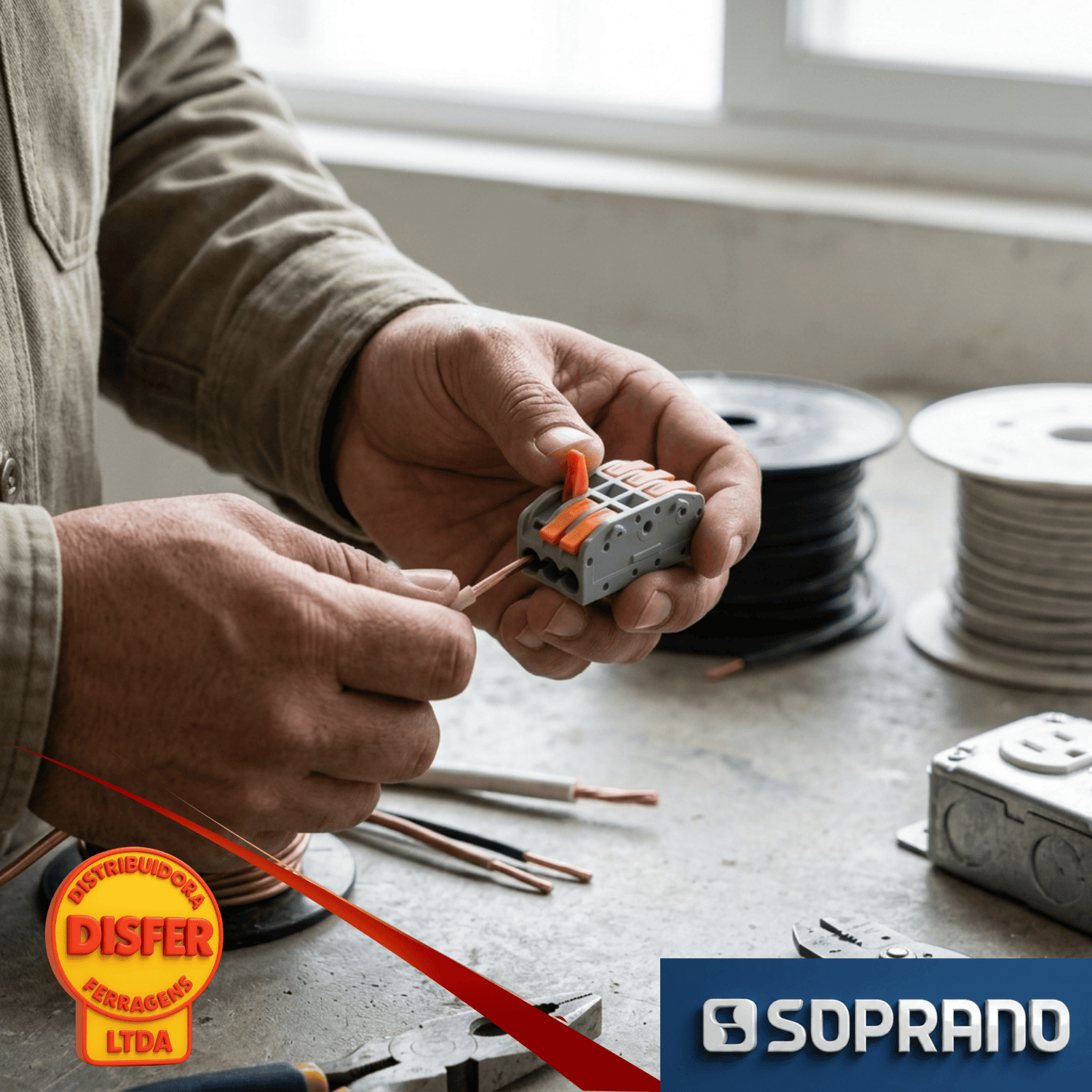 COnector de emenda rápida 3 Vias 41A Soprano--