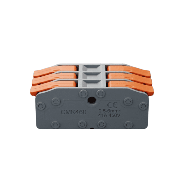 Conector de Emenda em Linha 3 vias 0,5-6mm² 41A Cinza – Soprano