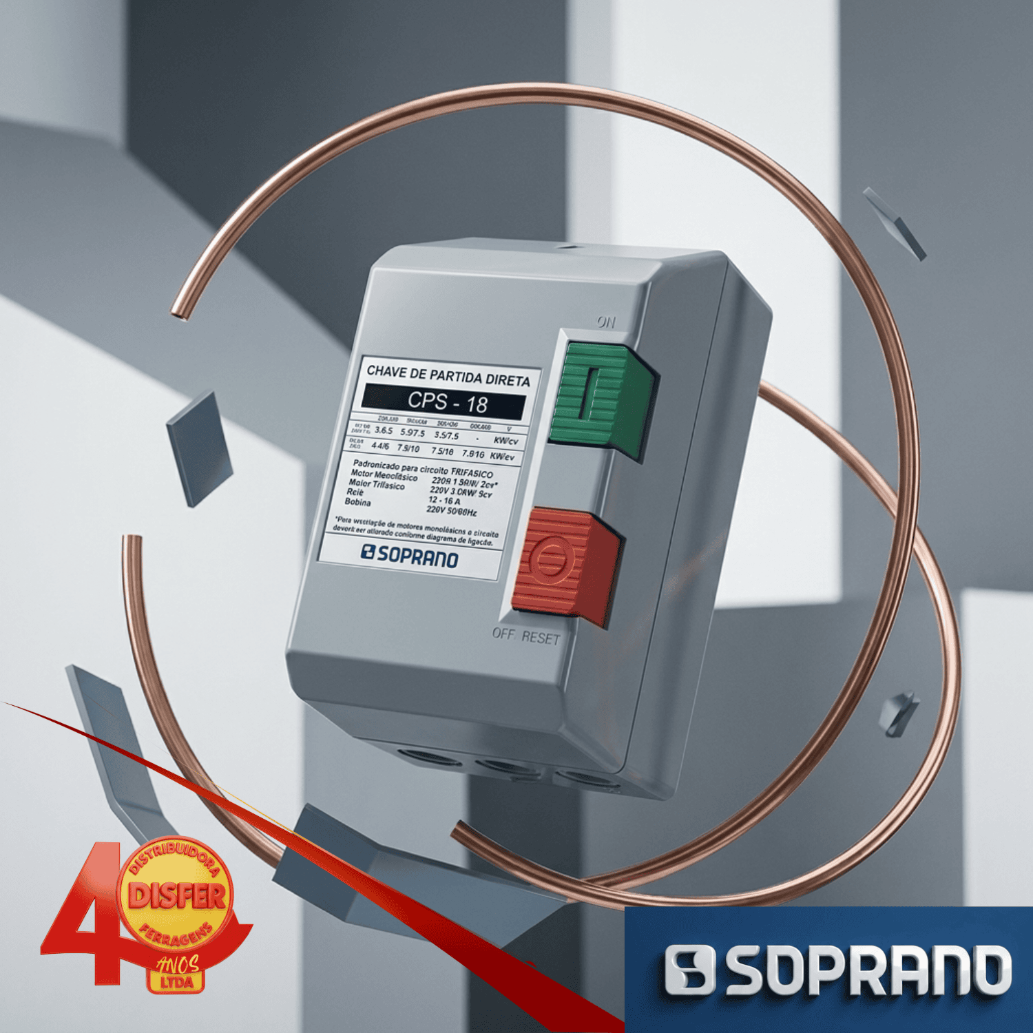 Chave de partida Soprano 5cv-