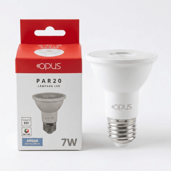 Lâmpada LED PAR20 7W IRC95 525lm 4000K Bivolt - Opus