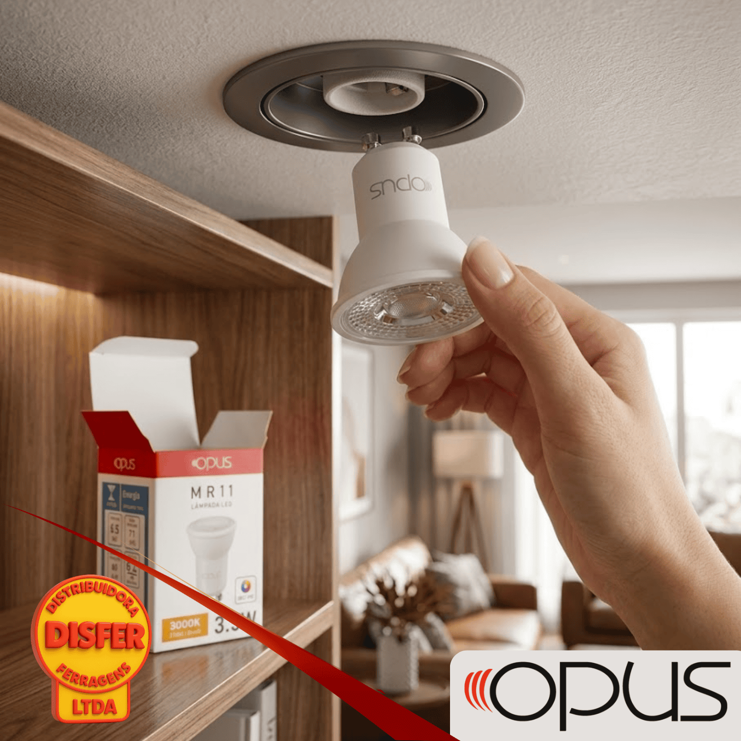 Lampada dicroica mr11 35w 3000k-