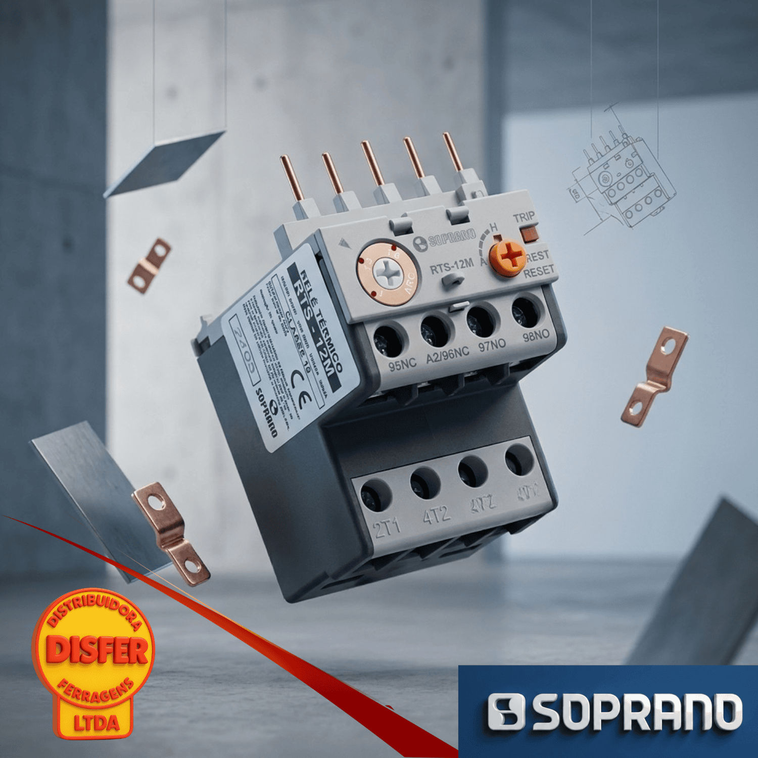 Mini Rele Termico RTS-12M 1-16-