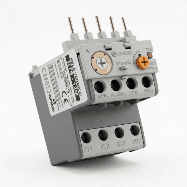 Relé Térmico de Sobrecarga RTS-12M 1–1,6A Mini – Soprano