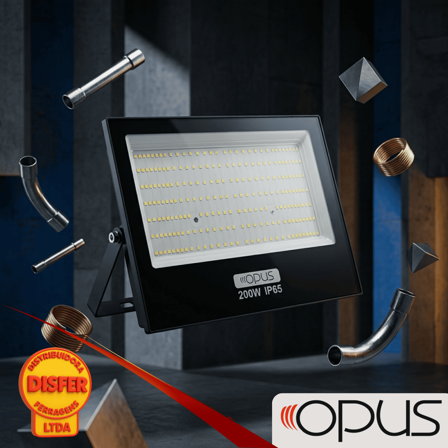 Refletor LED ECO 200W 12000lm ip65 opus-