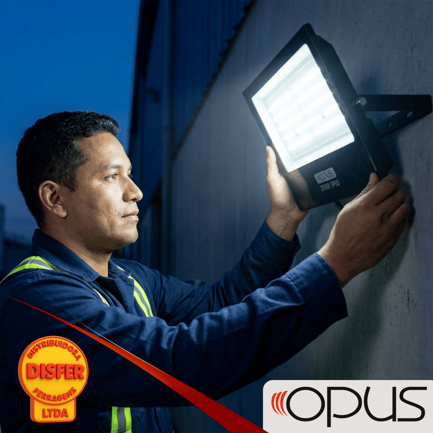 Refletor LED ECO 200W 12000lm ip65 opus--