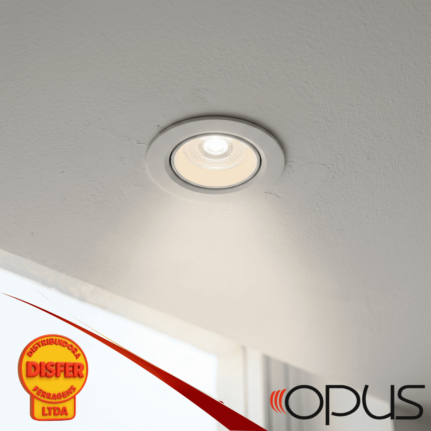 Spot Led Eco Embutir Recuado 5W 4000K 420 lm Opus--