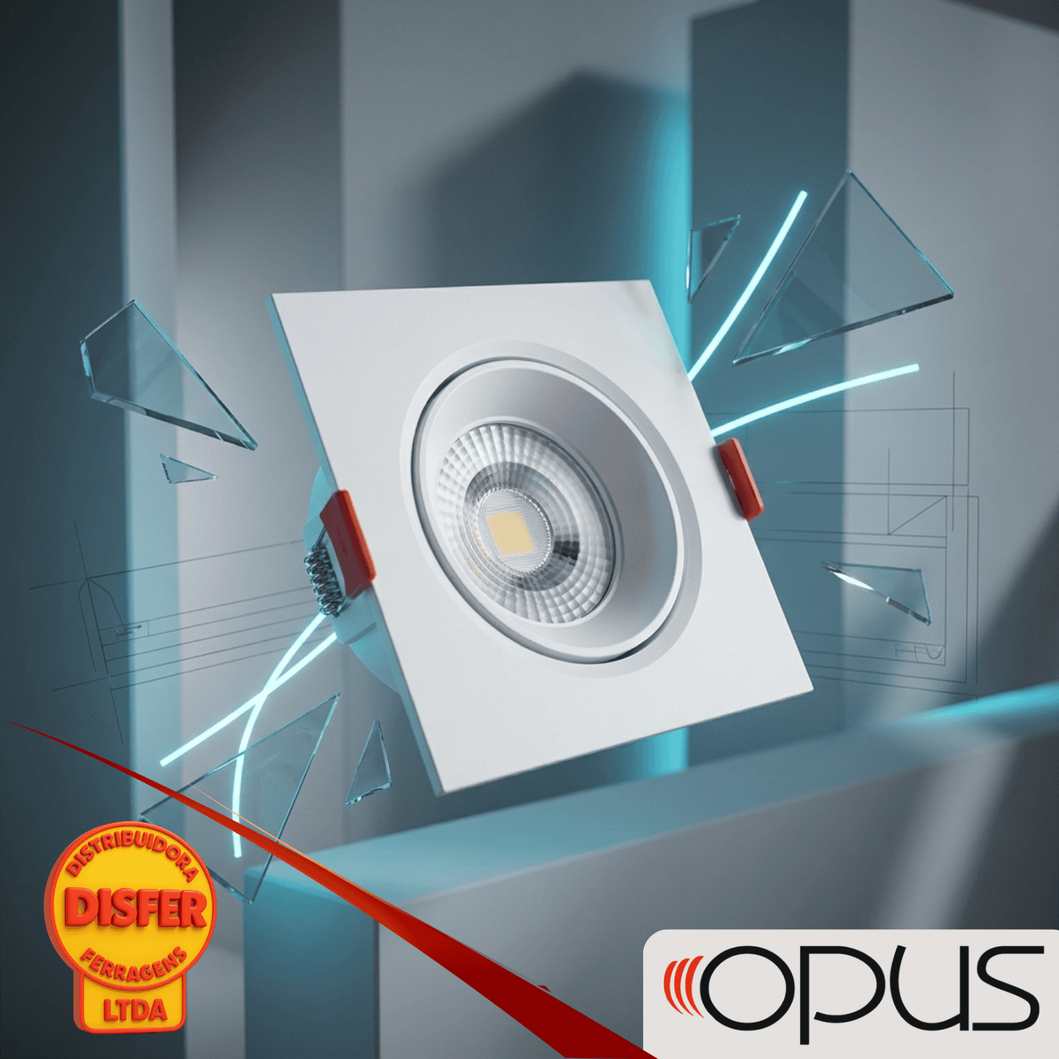 Spot Led Eco Embutir Recuado 5W Opus