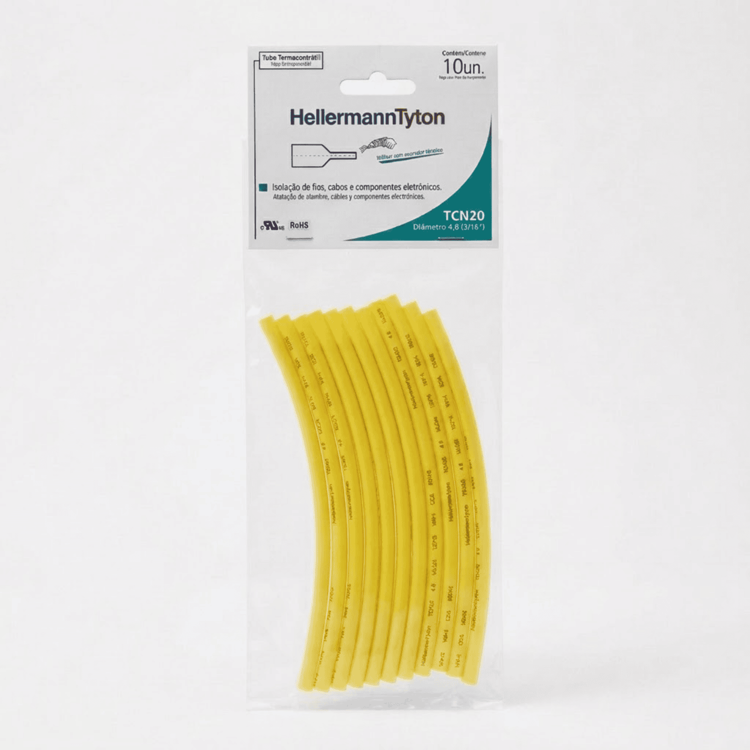Tubo Termocontratil 316 amarelo