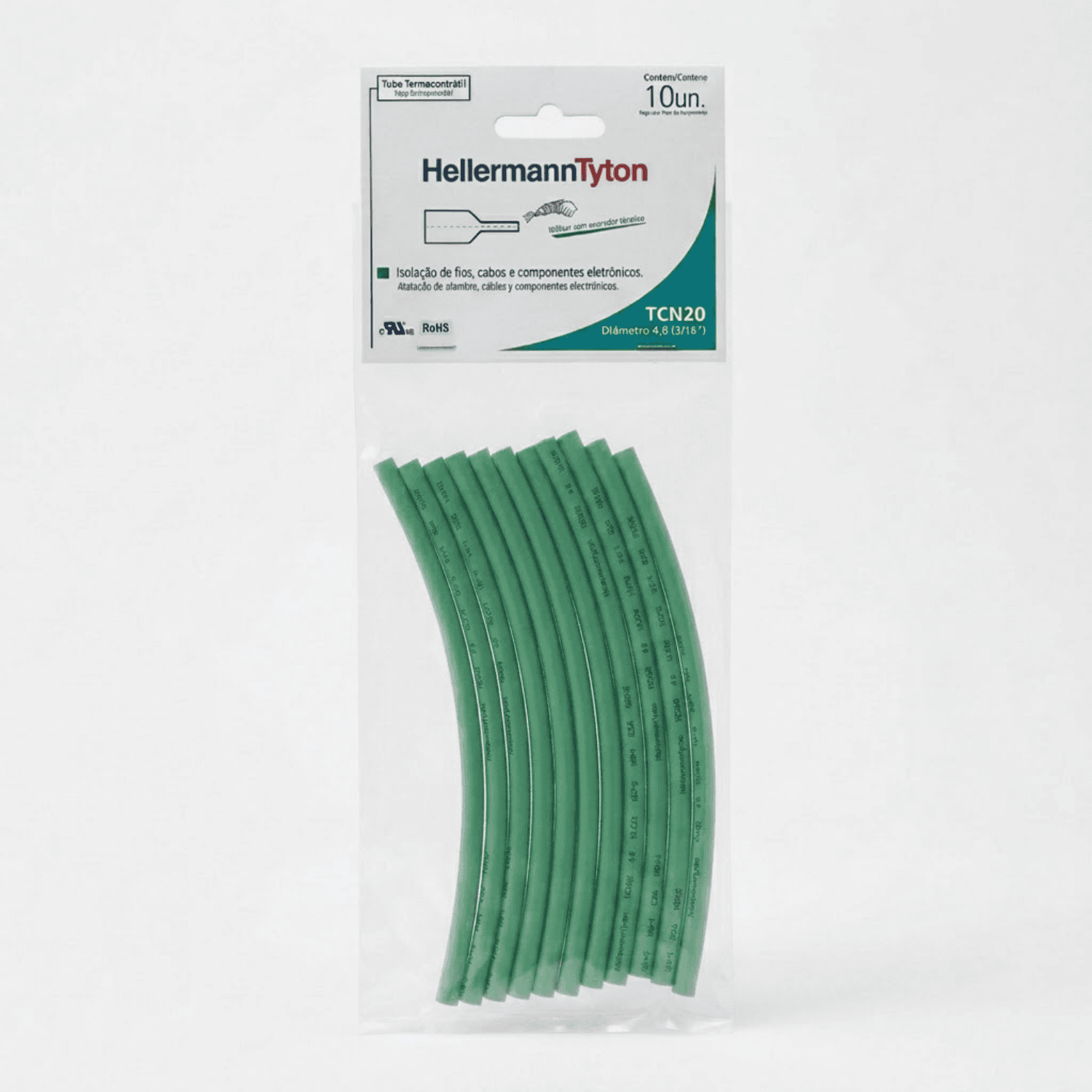 Tubo Termocontratil 316 verde