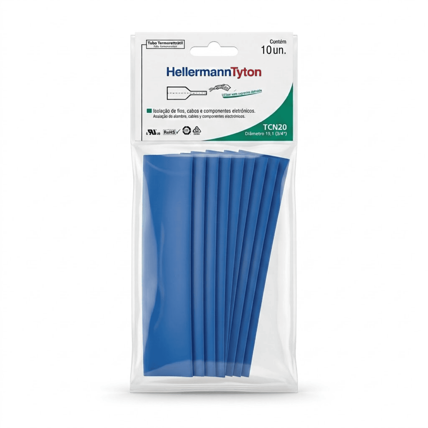 Tubo Termocontratil 34 azul