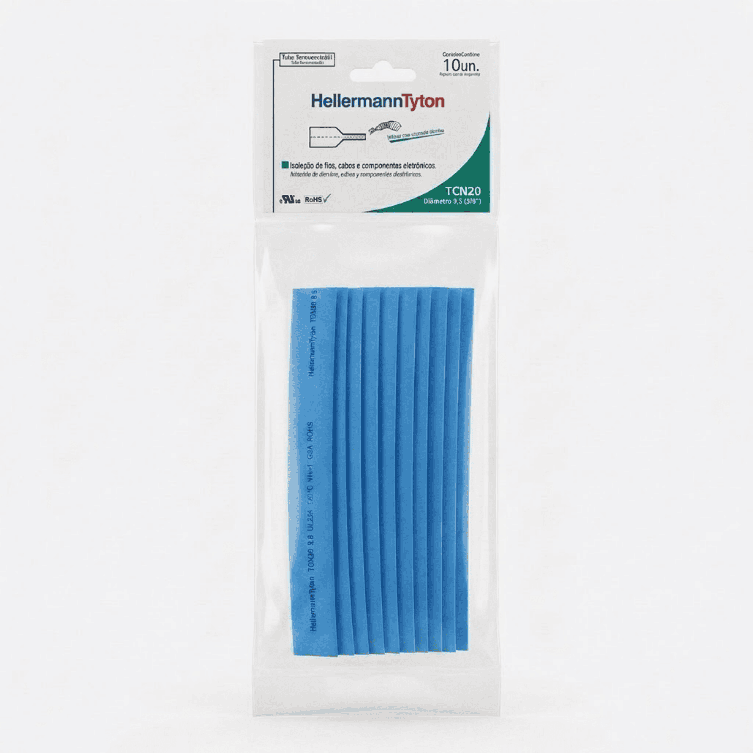 Tubo Termocontratil 38 azul