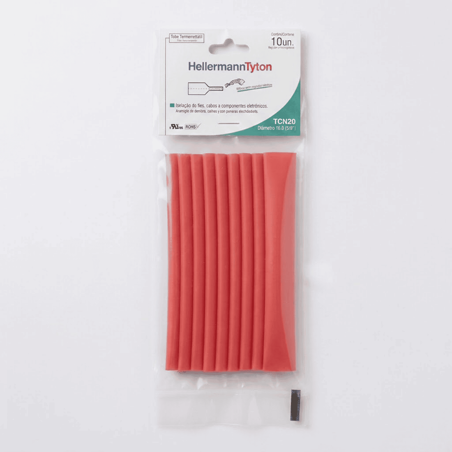 Tubo Termocontratil 58 vermelho