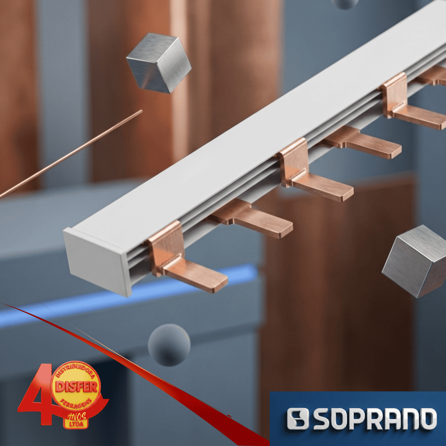 barramento soprano 2p 1 metro-