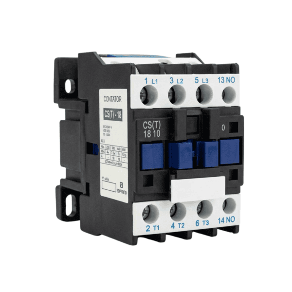 Contator CS(T) 18 10 3P + 1 NA 18A 220Vca - Soprano
