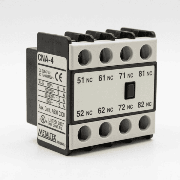 Bloco de Contato Frontal para Contator 4 NF CNA-404 - Metaltex
