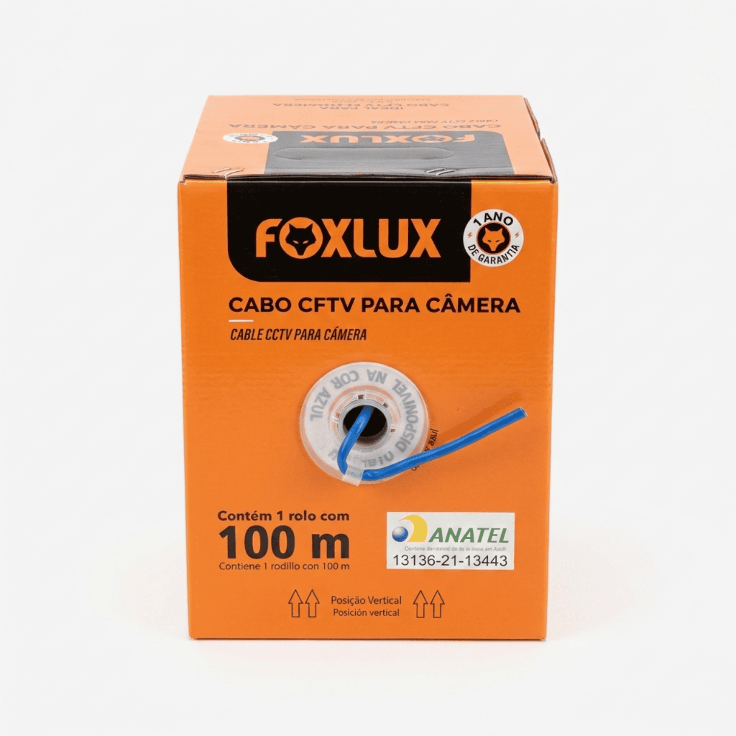 Cabo CFTV para câmera foxlux