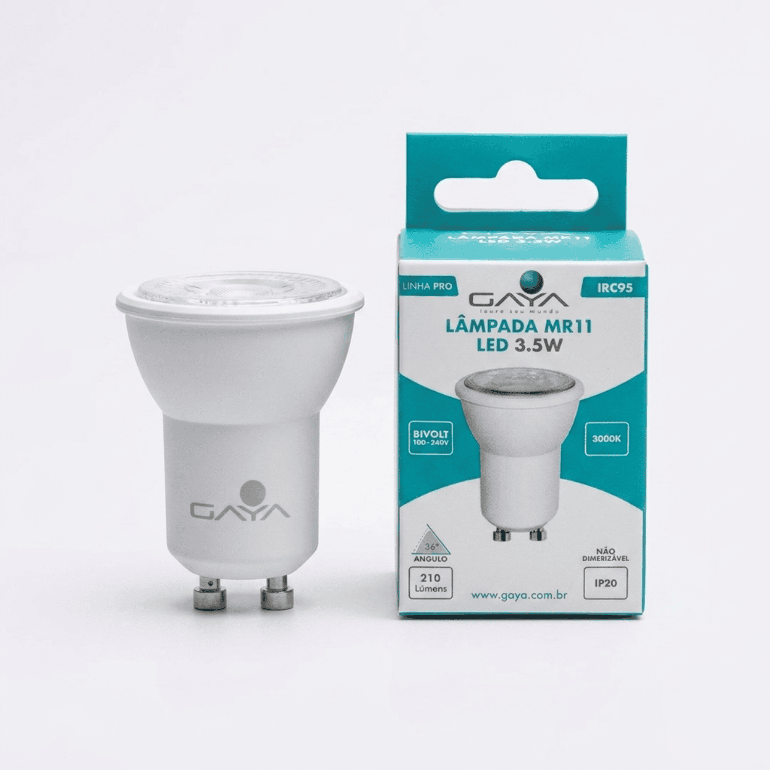 Lampada dicroica mr11 35w 3000k gaya