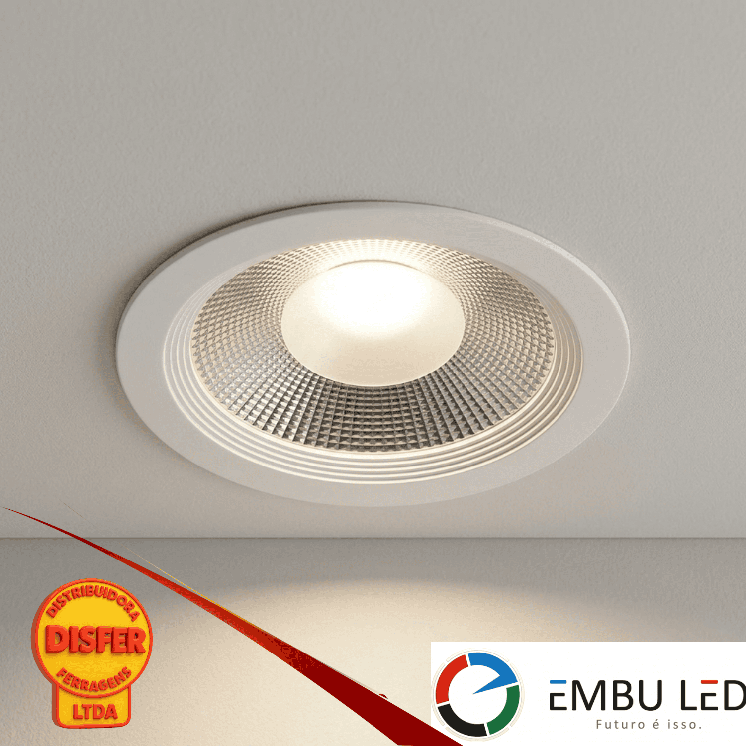 Luminária de embutir Downlight LED COB 30W 4000k embuled