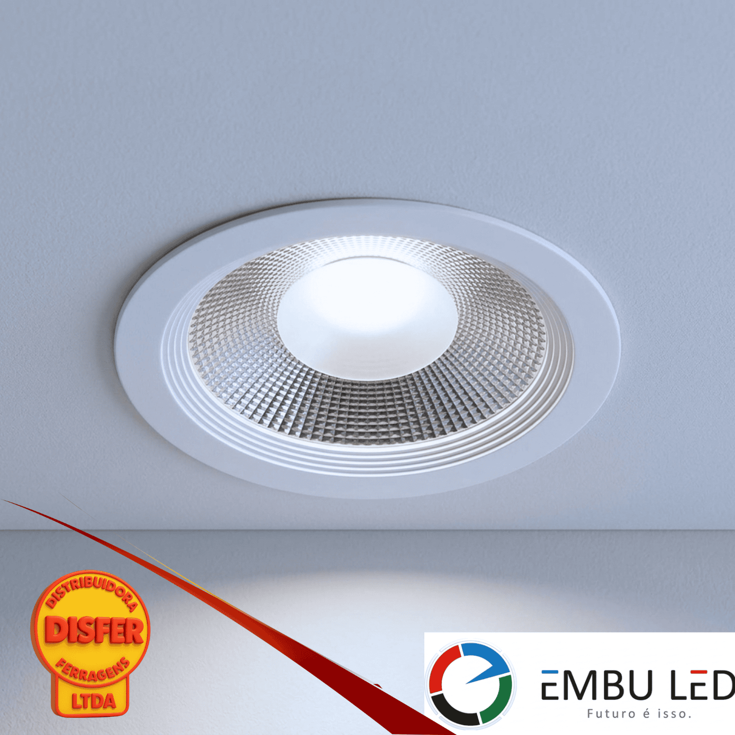 Luminária de embutir Downlight LED COB 30W 6500k embuled