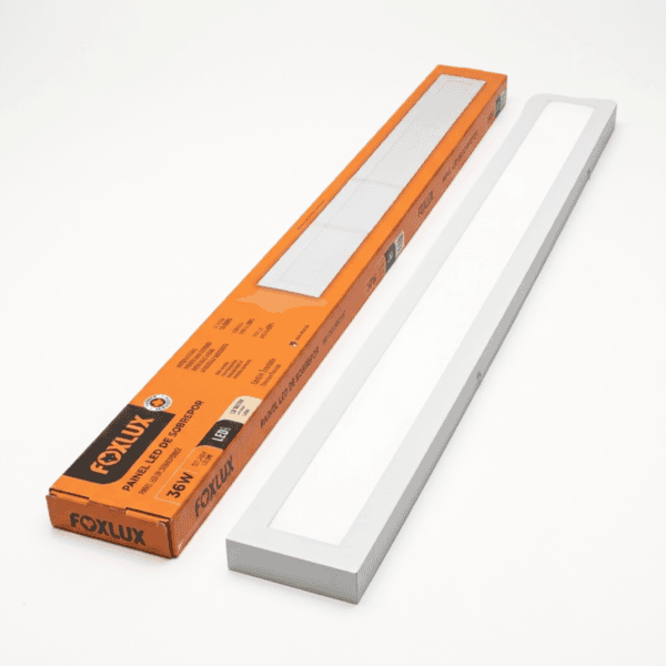 Painel LED Sobrepor 36W 4000K 2520lm Bivolt Retangular 120x10cm - Foxlux