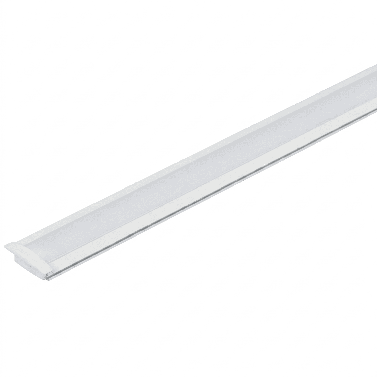 Perfil de embutir slim branco gaya