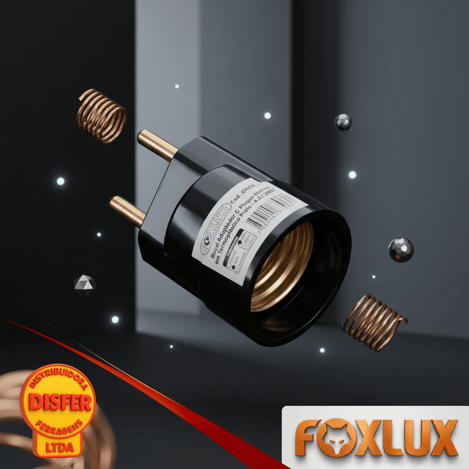 Pino Macho com Soquete E27 porta lampada foxlux