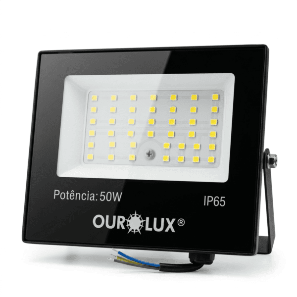 Refletor LED SuperLED 50W 6500K 4000lm IP65 Bivolt - Ourolux