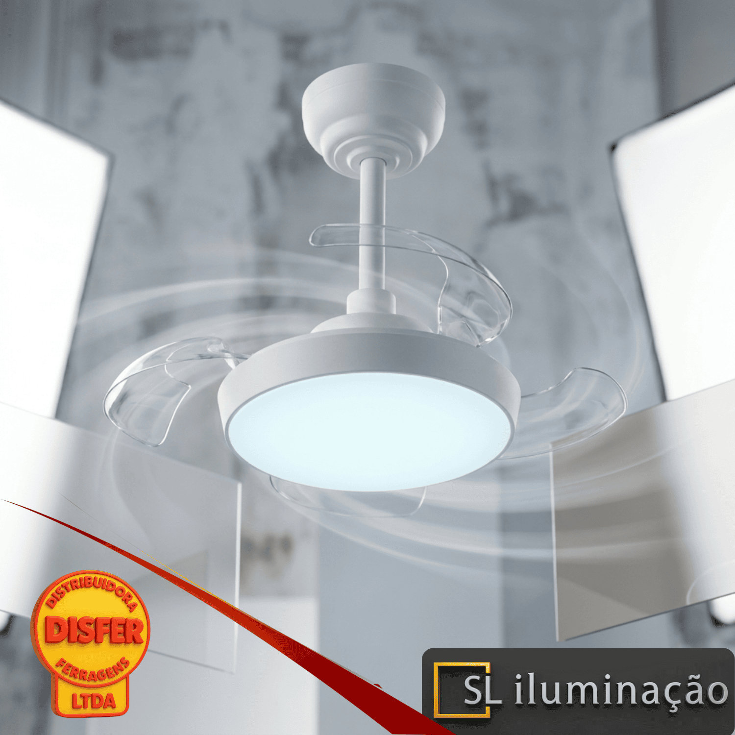 Ventilador Air Small Branco SL Iluminacao-
