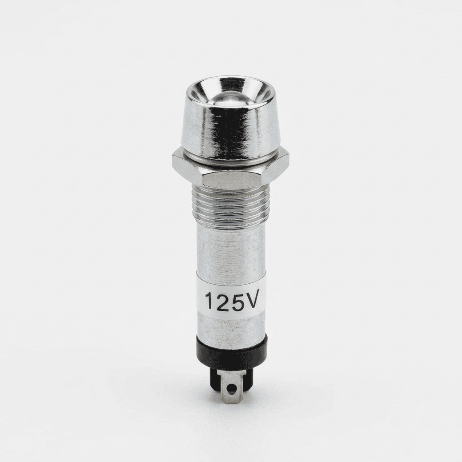 Sinaleiro Metalico 8mm 110V branco