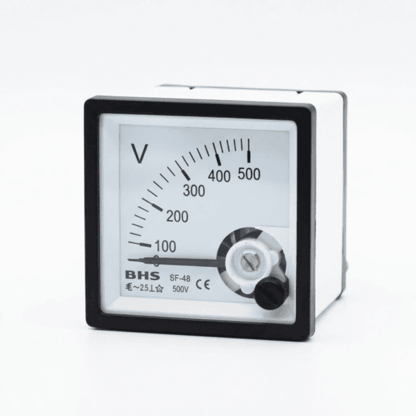 Voltímetro Analógico para Painel 48x48mm 0 a 500V SF-48 – BHS